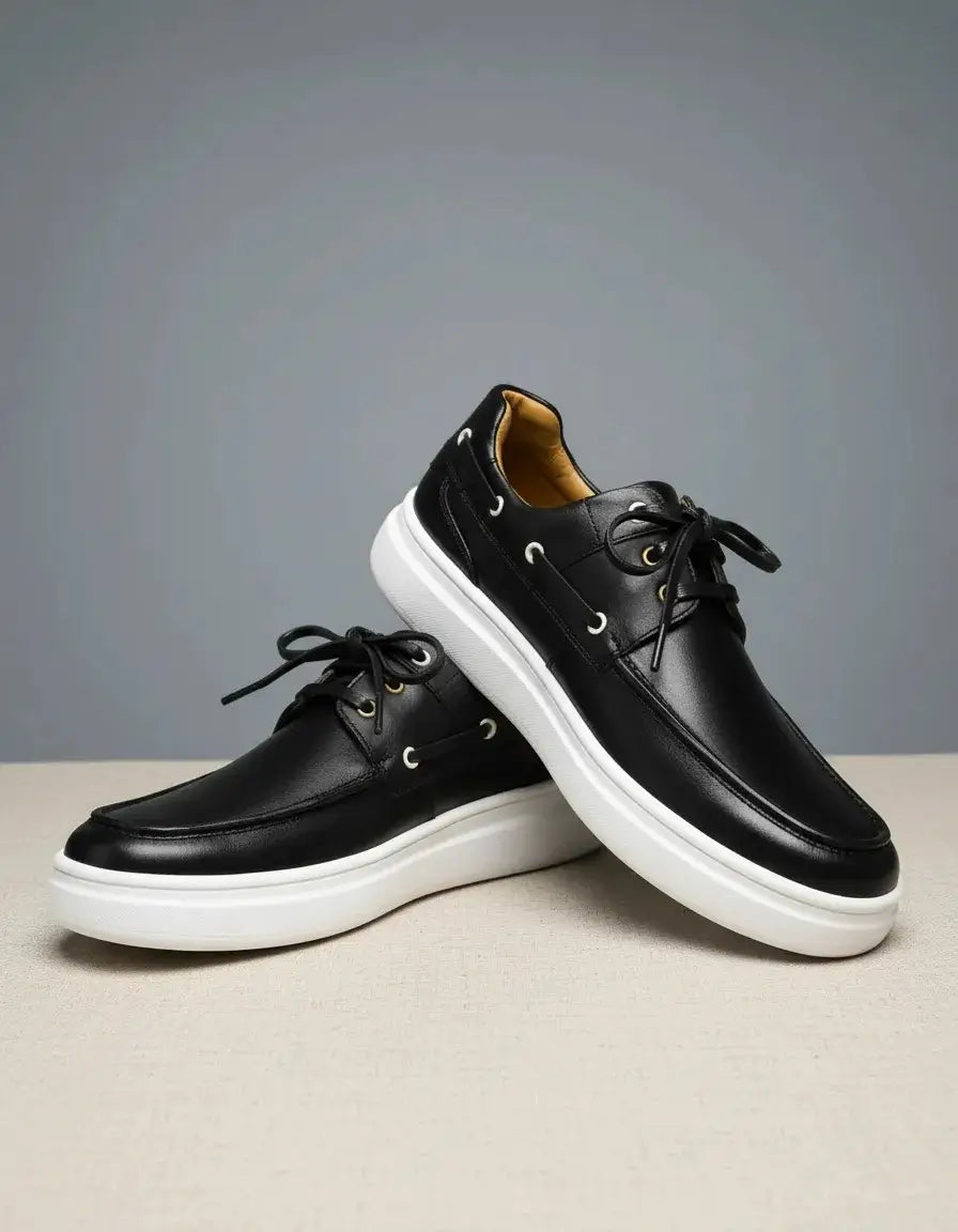 Zapatillas Top Sider de Cuero Legítimo – Ultra Cómodas | YVERZEN